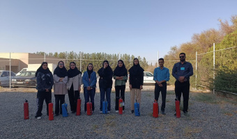 کارگاه آموزشی اطفاء حریق با حضور کارشناس اداره بهداشت و درمان دانشگاه برگزار شد